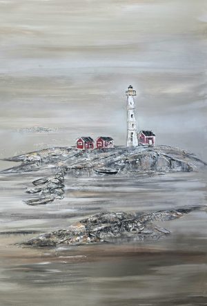 Majakkasaari, koko 110x160cm