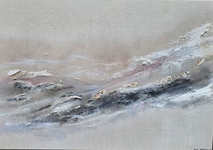 Tunturituulia, taulun koko 70x100cm