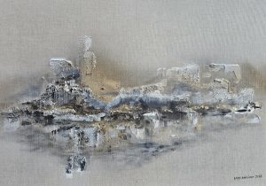 Taas näytä aamusi sarastus, taulun koko 70x100cm