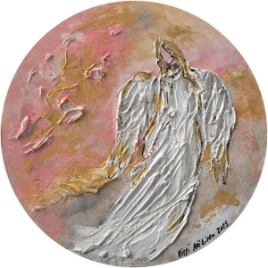 Enkeli suojelee sinua, taulun halkaisia 30cm