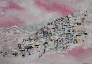Ilon hetkiä, akustiikkataulu, taulun koko 90x120cm